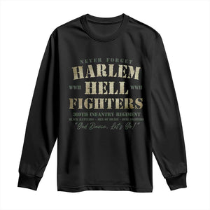 Harlem Hellfighters Long Sleeve Shirt American Black History Military Soldiers TS09 Black Print Your Wear