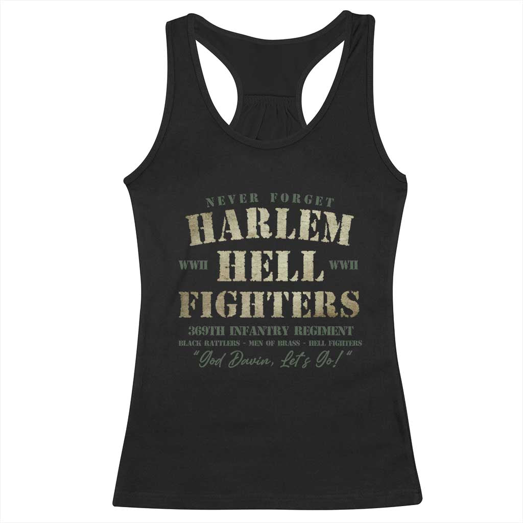 Harlem Hellfighters Racerback Tank Top American Black History Military Soldiers TS09 Black Print Your Wear