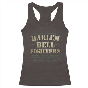 Harlem Hellfighters Racerback Tank Top American Black History Military Soldiers TS09 Dark Chocolate Print Your Wear