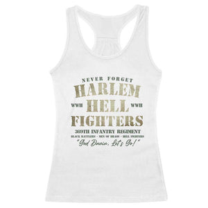 Harlem Hellfighters Racerback Tank Top American Black History Military Soldiers TS09 White Print Your Wear