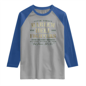 Harlem Hellfighters Raglan Shirt American Black History Military Soldiers TS09 Sport Gray Royal Print Your Wear