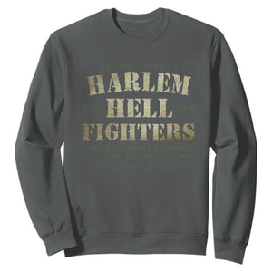 Harlem Hellfighters Sweatshirt American Black History Military Soldiers TS09 Dark Heather Print Your Wear