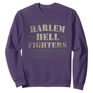 Harlem Hellfighters Sweatshirt American Black History Military Soldiers TS09 Purple Print Your Wear