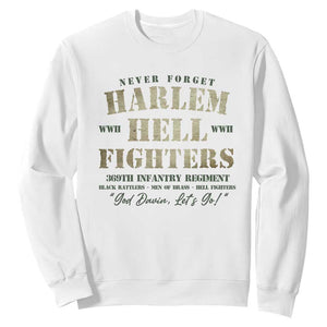 Harlem Hellfighters Sweatshirt American Black History Military Soldiers TS09 White Print Your Wear