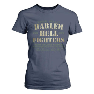 Harlem Hellfighters T Shirt For Women American Black History Military Soldiers TS09 Navy Print Your Wear