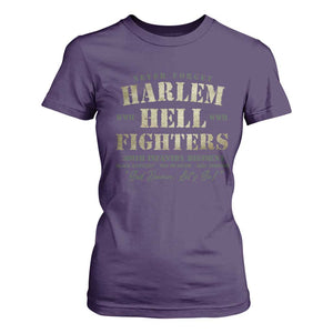 Harlem Hellfighters T Shirt For Women American Black History Military Soldiers TS09 Purple Print Your Wear