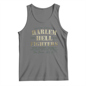 Harlem Hellfighters Tank Top American Black History Military Soldiers TS09 Black Heather Print Your Wear