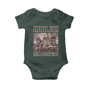 Harlem Hellfighters Baby Onesie The 369th Infantry Regiment American Black History Military Soldiers TS09 Dark Forest Green Print Your Wear