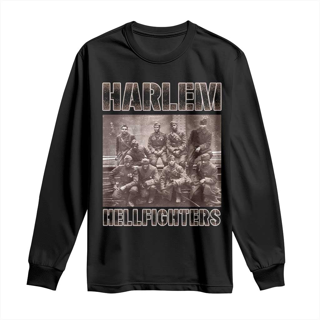 Harlem Hellfighters Long Sleeve Shirt The 369th Infantry Regiment American Black History Military Soldiers TS09 Black Print Your Wear