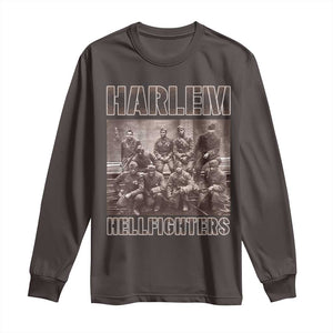 Harlem Hellfighters Long Sleeve Shirt The 369th Infantry Regiment American Black History Military Soldiers TS09 Dark Chocolate Print Your Wear