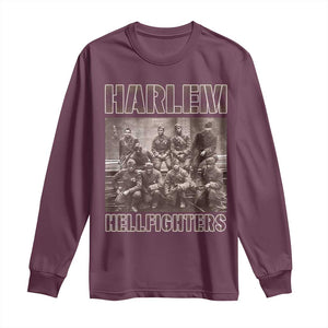 Harlem Hellfighters Long Sleeve Shirt The 369th Infantry Regiment American Black History Military Soldiers TS09 Maroon Print Your Wear