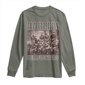 Harlem Hellfighters Long Sleeve Shirt The 369th Infantry Regiment American Black History Military Soldiers TS09 Military Green Print Your Wear