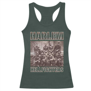 Harlem Hellfighters Racerback Tank Top The 369th Infantry Regiment American Black History Military Soldiers TS09 Dark Forest Green Print Your Wear