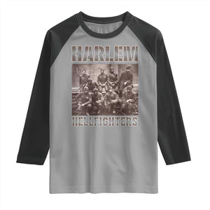 Harlem Hellfighters Raglan Shirt The 369th Infantry Regiment American Black History Military Soldiers TS09 Sport Gray Black Print Your Wear