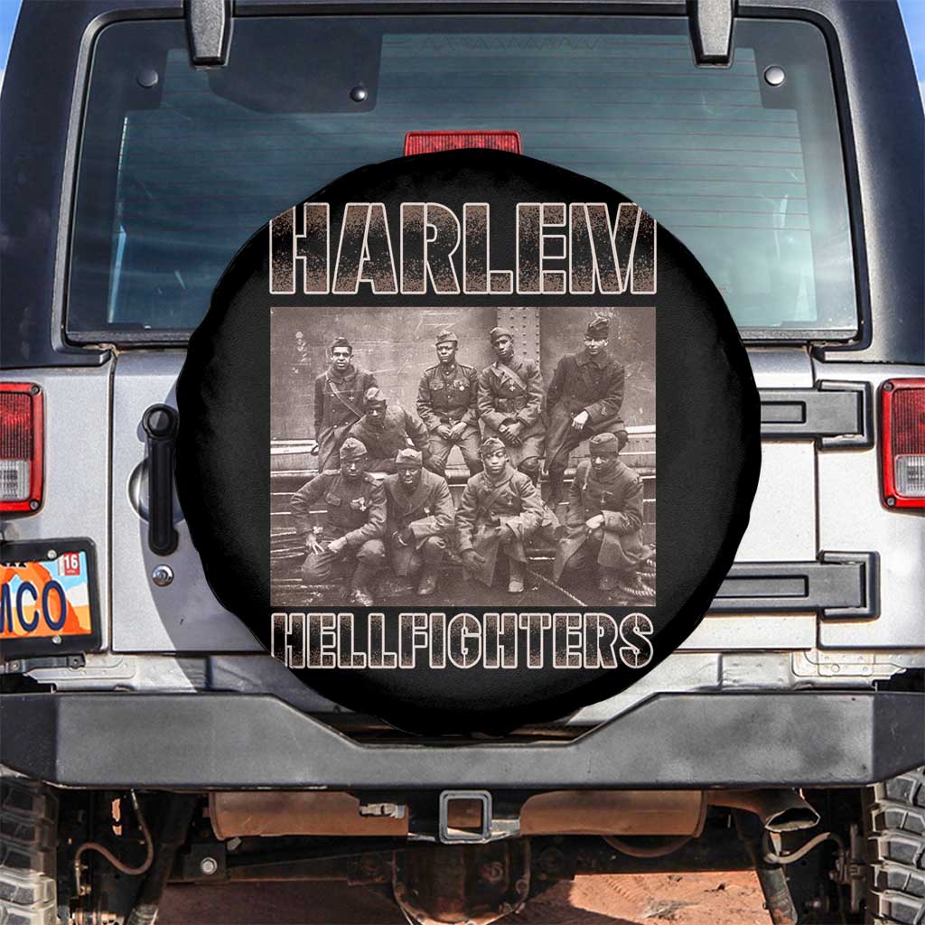 Harlem Hellfighters Spare Tire Cover The 369th Infantry Regiment American Black History Military Soldiers TS09 No hole Black Print Your Wear