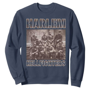 Harlem Hellfighters Sweatshirt The 369th Infantry Regiment American Black History Military Soldiers TS09 Navy Print Your Wear