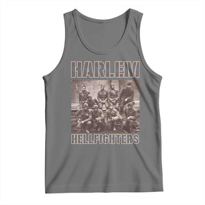 Harlem Hellfighters Tank Top The 369th Infantry Regiment American Black History Military Soldiers TS09 Black Heather Print Your Wear