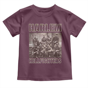 Harlem Hellfighters Toddler T Shirt The 369th Infantry Regiment American Black History Military Soldiers TS09 Maroon Print Your Wear