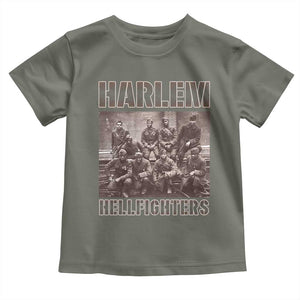 Harlem Hellfighters Toddler T Shirt The 369th Infantry Regiment American Black History Military Soldiers TS09 Military Green Print Your Wear