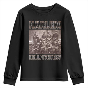 Harlem Hellfighters Youth Sweatshirt The 369th Infantry Regiment American Black History Military Soldiers TS09 Black Print Your Wear