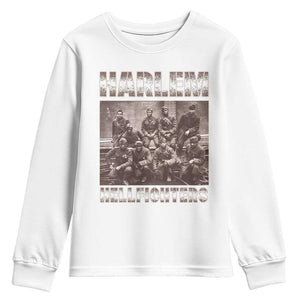 Harlem Hellfighters Youth Sweatshirt The 369th Infantry Regiment American Black History Military Soldiers TS09 White Print Your Wear