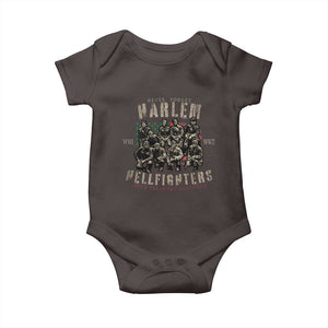 Harlem Hellfighters Baby Onesie American Military Soldiers Black History TS09 Dark Chocolate Print Your Wear