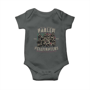 Harlem Hellfighters Baby Onesie American Military Soldiers Black History TS09 Dark Heather Print Your Wear