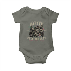 Harlem Hellfighters Baby Onesie American Military Soldiers Black History TS09 Military Green Print Your Wear