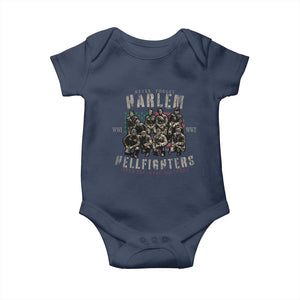 Harlem Hellfighters Baby Onesie American Military Soldiers Black History TS09 Navy Print Your Wear