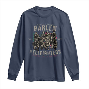 Harlem Hellfighters Long Sleeve Shirt American Military Soldiers Black History TS09 Navy Print Your Wear