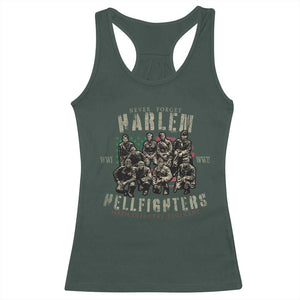 Harlem Hellfighters Racerback Tank Top American Military Soldiers Black History TS09 Dark Forest Green Print Your Wear