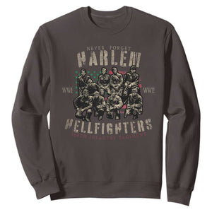 Harlem Hellfighters Sweatshirt American Military Soldiers Black History TS09 Dark Chocolate Print Your Wear