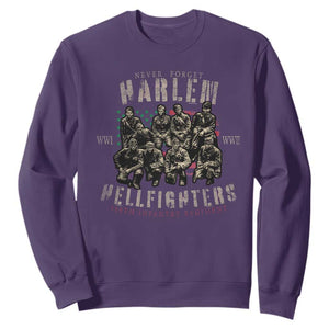 Harlem Hellfighters Sweatshirt American Military Soldiers Black History TS09 Purple Print Your Wear