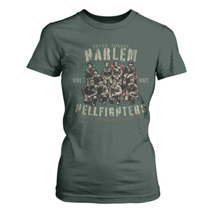 Harlem Hellfighters T Shirt For Women American Military Soldiers Black History TS09 Dark Forest Green Print Your Wear