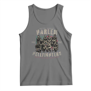 Harlem Hellfighters Tank Top American Military Soldiers Black History TS09 Black Heather Print Your Wear