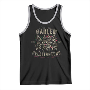 Harlem Hellfighters Tank Top American Military Soldiers Black History TS09 Black Athletic Heather Print Your Wear