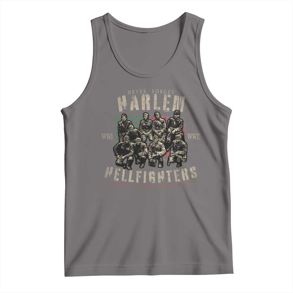 Harlem Hellfighters Tank Top American Military Soldiers Black History TS09 Deep Heather Print Your Wear