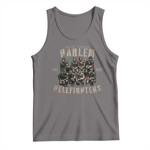 Harlem Hellfighters Tank Top American Military Soldiers Black History TS09 Deep Heather Print Your Wear