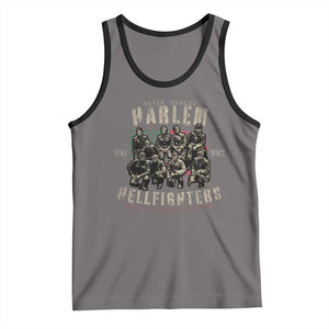 Harlem Hellfighters Tank Top American Military Soldiers Black History TS09 Deep Heather Black Print Your Wear