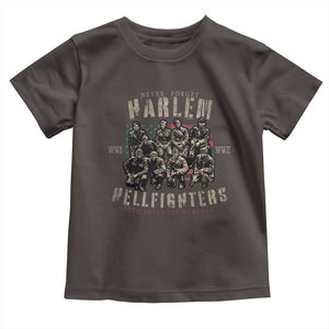 Harlem Hellfighters Toddler T Shirt American Military Soldiers Black History TS09 Dark Chocolate Print Your Wear