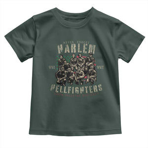 Harlem Hellfighters Toddler T Shirt American Military Soldiers Black History TS09 Dark Forest Green Print Your Wear