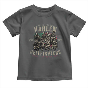 Harlem Hellfighters Toddler T Shirt American Military Soldiers Black History TS09 Dark Heather Print Your Wear