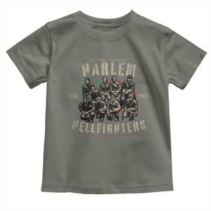 Harlem Hellfighters Toddler T Shirt American Military Soldiers Black History TS09 Military Green Print Your Wear