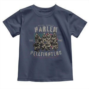 Harlem Hellfighters Toddler T Shirt American Military Soldiers Black History TS09 Navy Print Your Wear