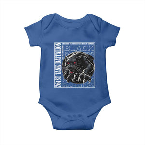 Black Panther Party Baby Onesie 761st Tank Battalion Black History TS09 Royal Blue Print Your Wear