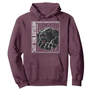 Black Panther Party Hoodie 761st Tank Battalion Black History TS09 Maroon Print Your Wear