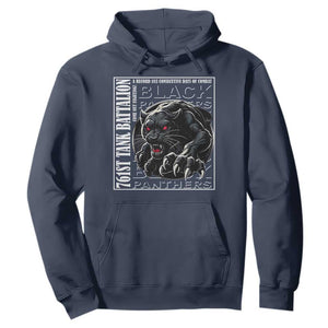 Black Panther Party Hoodie 761st Tank Battalion Black History TS09 Navy Print Your Wear