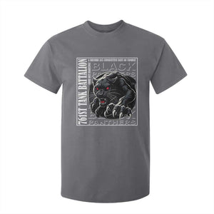 Black Panther Party T Shirt For Kid 761st Tank Battalion Black History TS09 Charcoal Print Your Wear