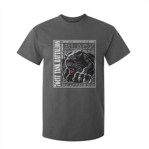 Black Panther Party T Shirt For Kid 761st Tank Battalion Black History TS09 Dark Heather Print Your Wear