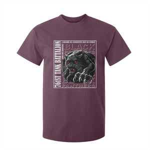 Black Panther Party T Shirt For Kid 761st Tank Battalion Black History TS09 Maroon Print Your Wear